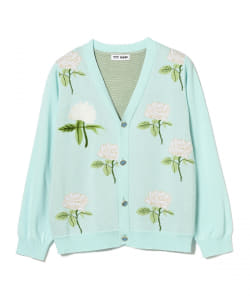 ▲TTT MSW / Rose Jacquard Knit Cardigan