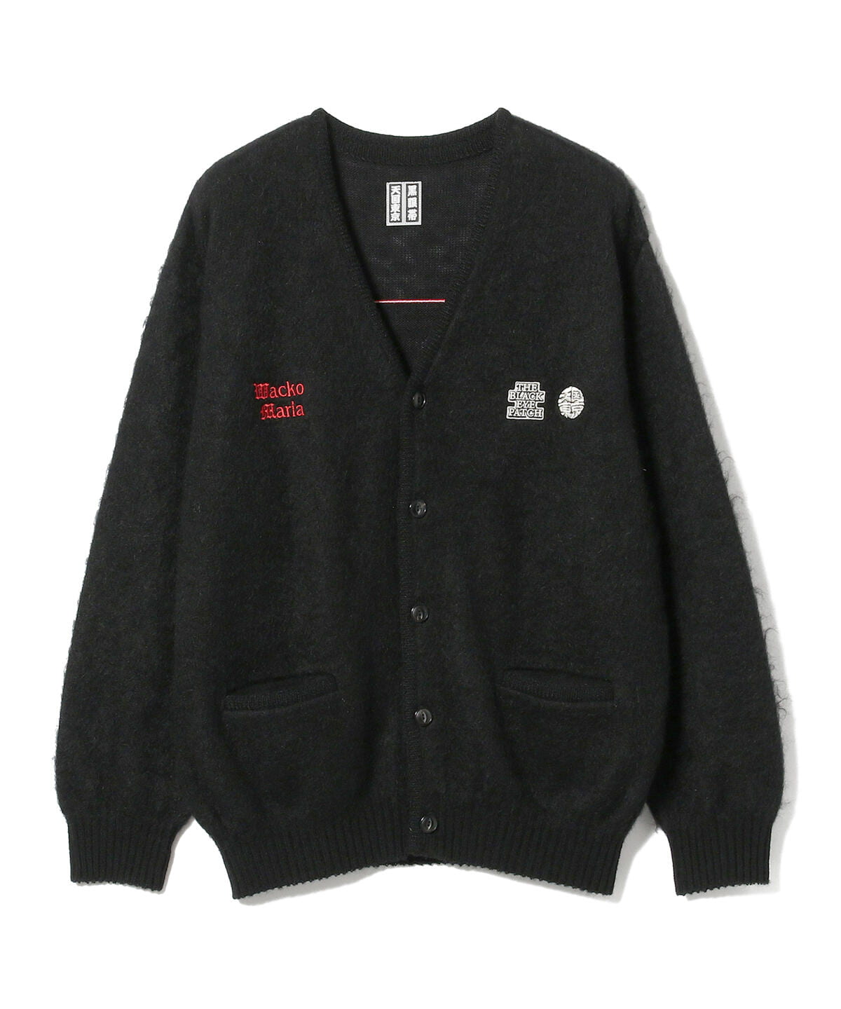 WACKOMARIA BLACK EYE PATCH CARDIGAN - カーディガン