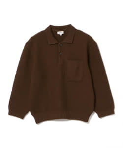 tone / WOOL LOW GAUGE KNIT POLO