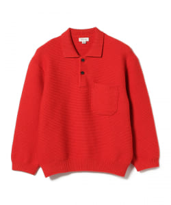 tone / WOOL LOW GAUGE KNIT POLO