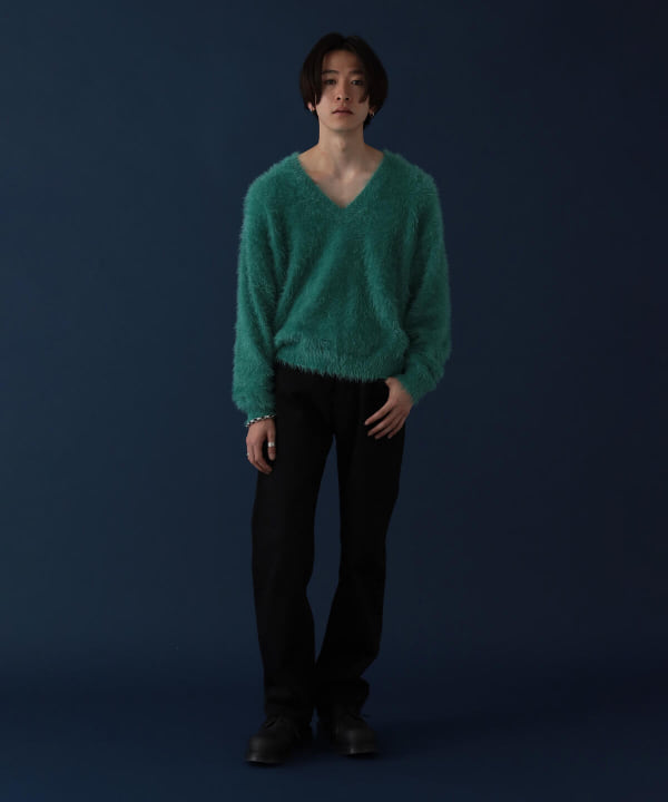 VAPORIZE（ヴェイパライズ）VAPORIZE / Feather Vneck Knit（トップス