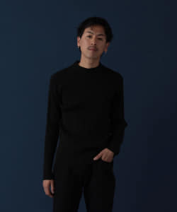 ▲VAPORIZE / Random Rib Hi Neck