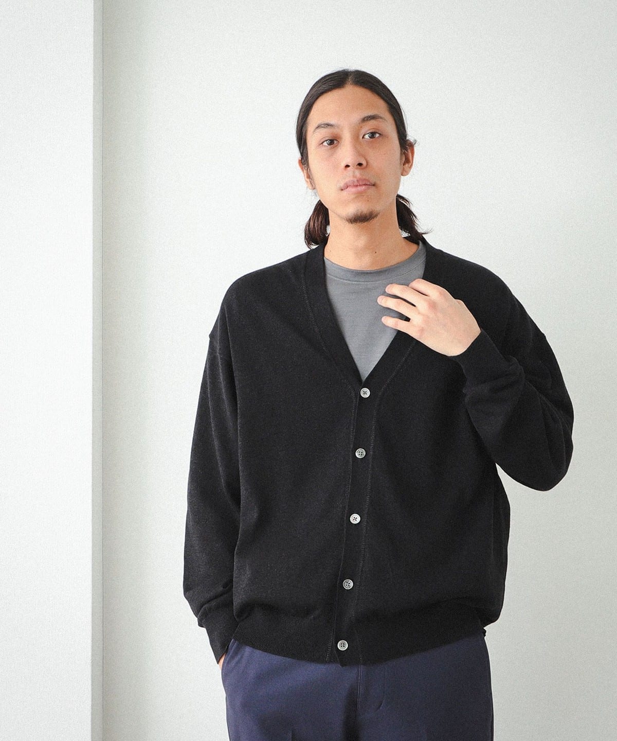 BEAMS [BEAMS] BEAMS / Japanese paper V-neck cardigan (tops