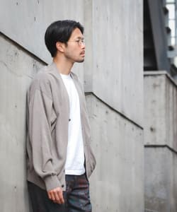▲BEAMS / 和紙 Vネック カーディガン