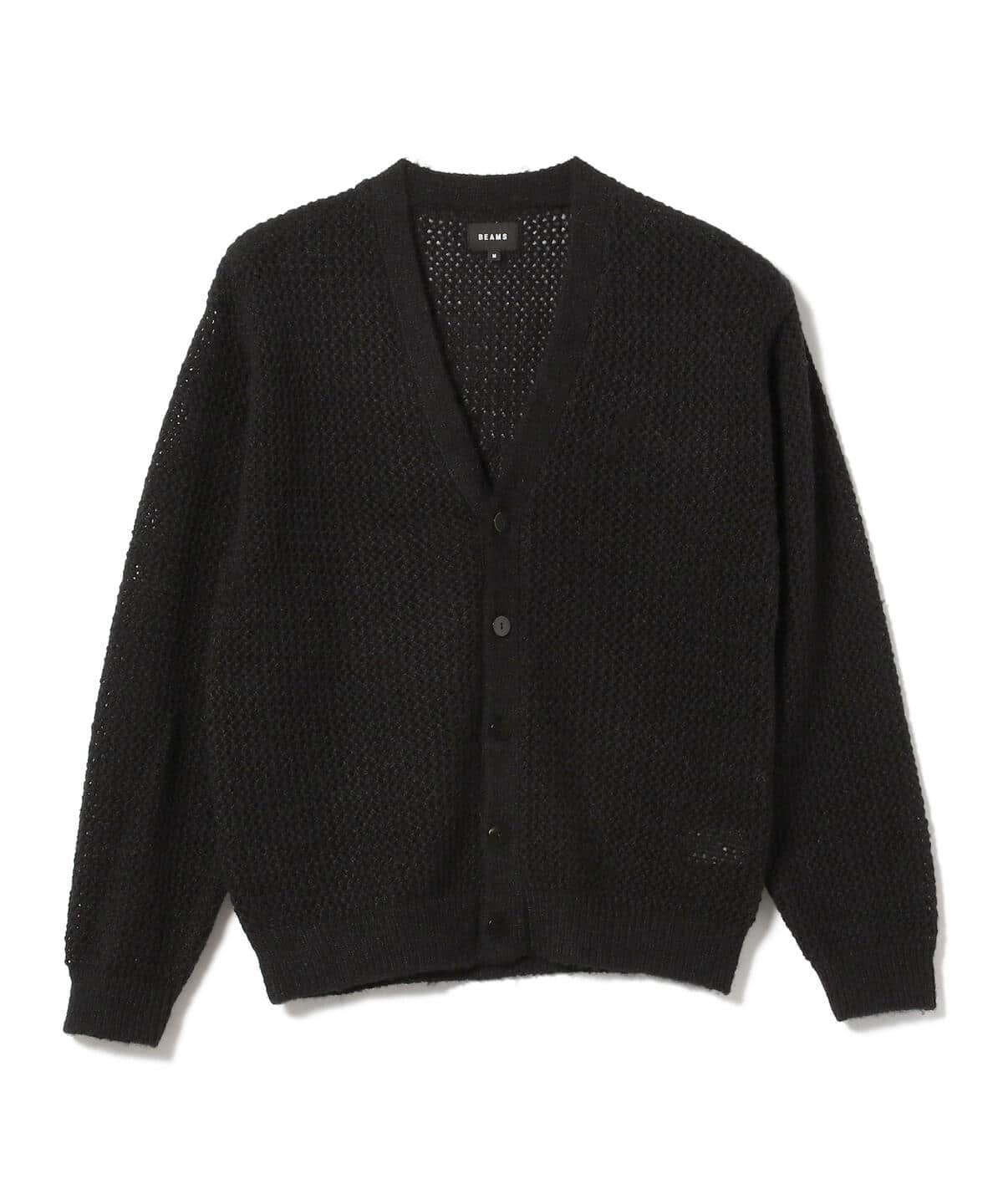 BEAMS [BEAMS] BEAMS / 5 gauge crochet cardigan (tops