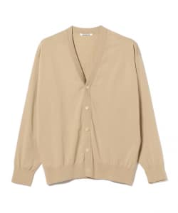 ▲AURALEE / HIGH GAUGE COTTON KNIT CARDIGAN