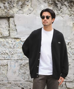 ▲LACOSTE for BEAMS / 別注 コットン カーディガン