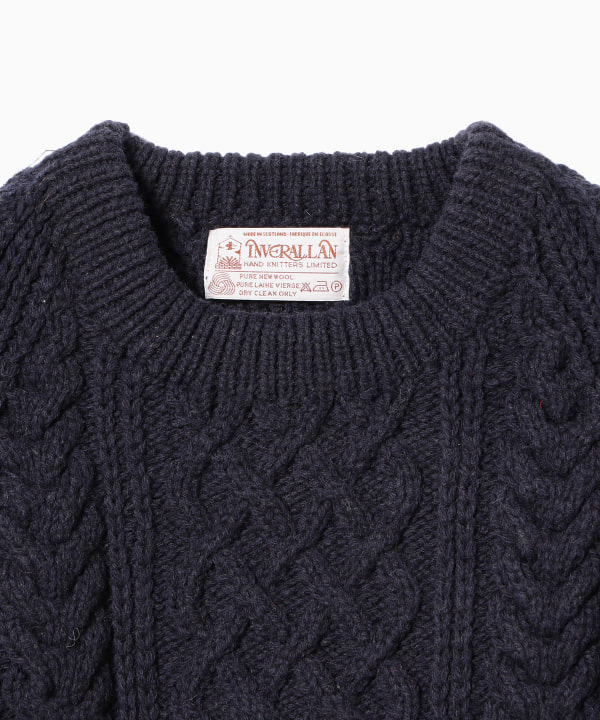 BEAMS PLUS BEAMS PLUS INVERALLAN 1H Shetland Crew Neck Knit (tops  knits/sweaters) mail order | BEAMS