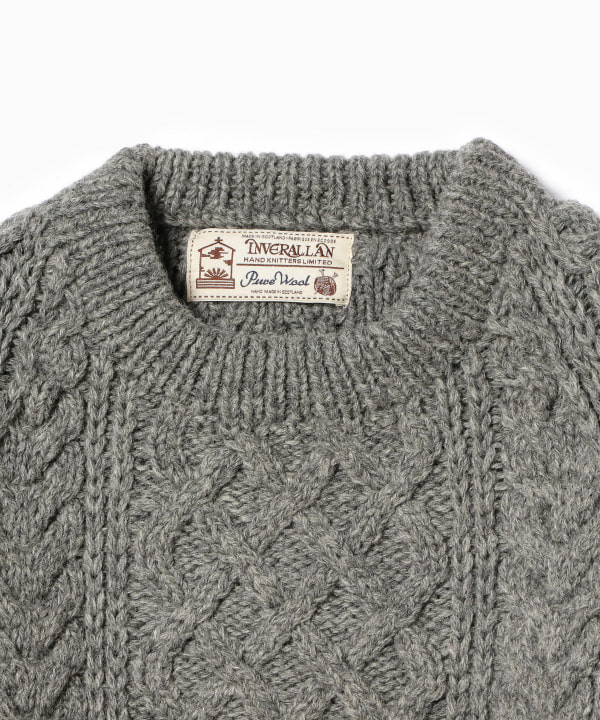 BEAMS PLUS BEAMS PLUS INVERALLAN 1H Shetland Crew Neck Knit (tops  knits/sweaters) mail order | BEAMS