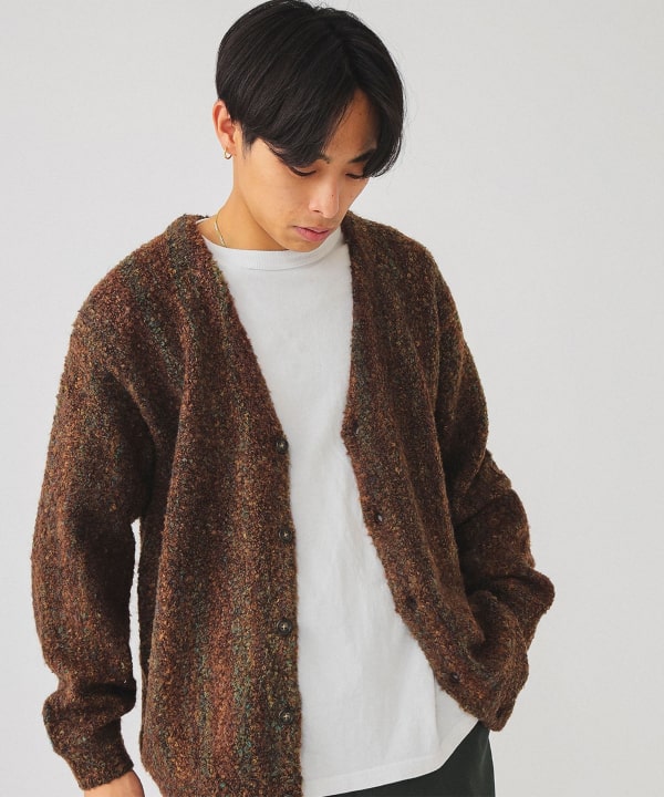 BEAMS (BEAMS) [Outlet] BEAMS / 5 gauge boucle knit cardigan (tops cardigan)  for sale | BEAMS