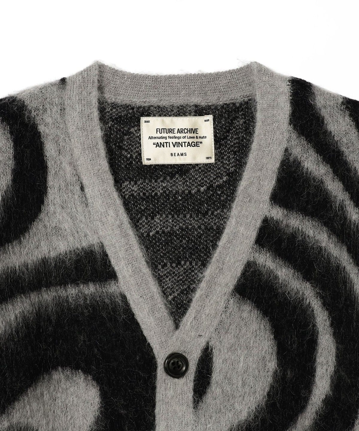 BEAMS（ビームス）FUTURE ARCHIVE / MARBLE MOHAIR CARDIGAN（トップス 