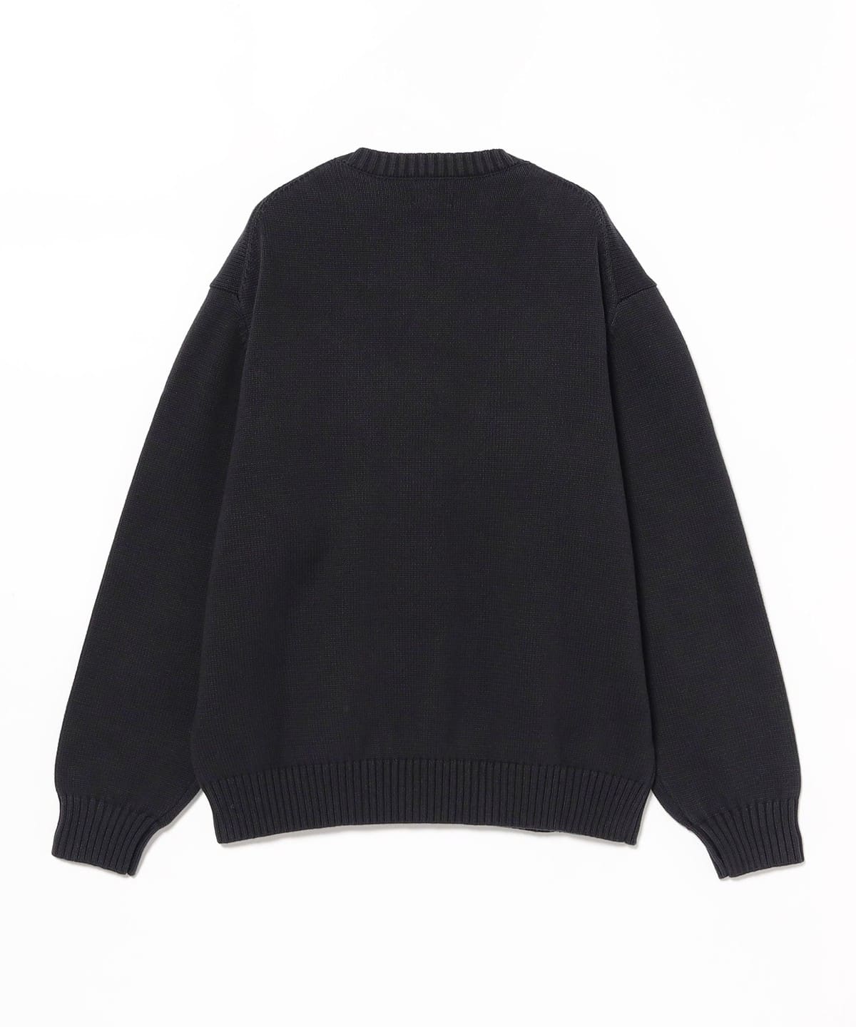 ビームス黒ニット BEAMS（ビームス）PATTA / Old School Knitted Sweat（トップス