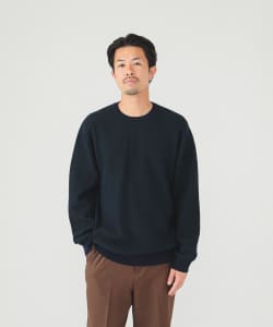 12ゲージ 鹿の子 クルーネック ニット