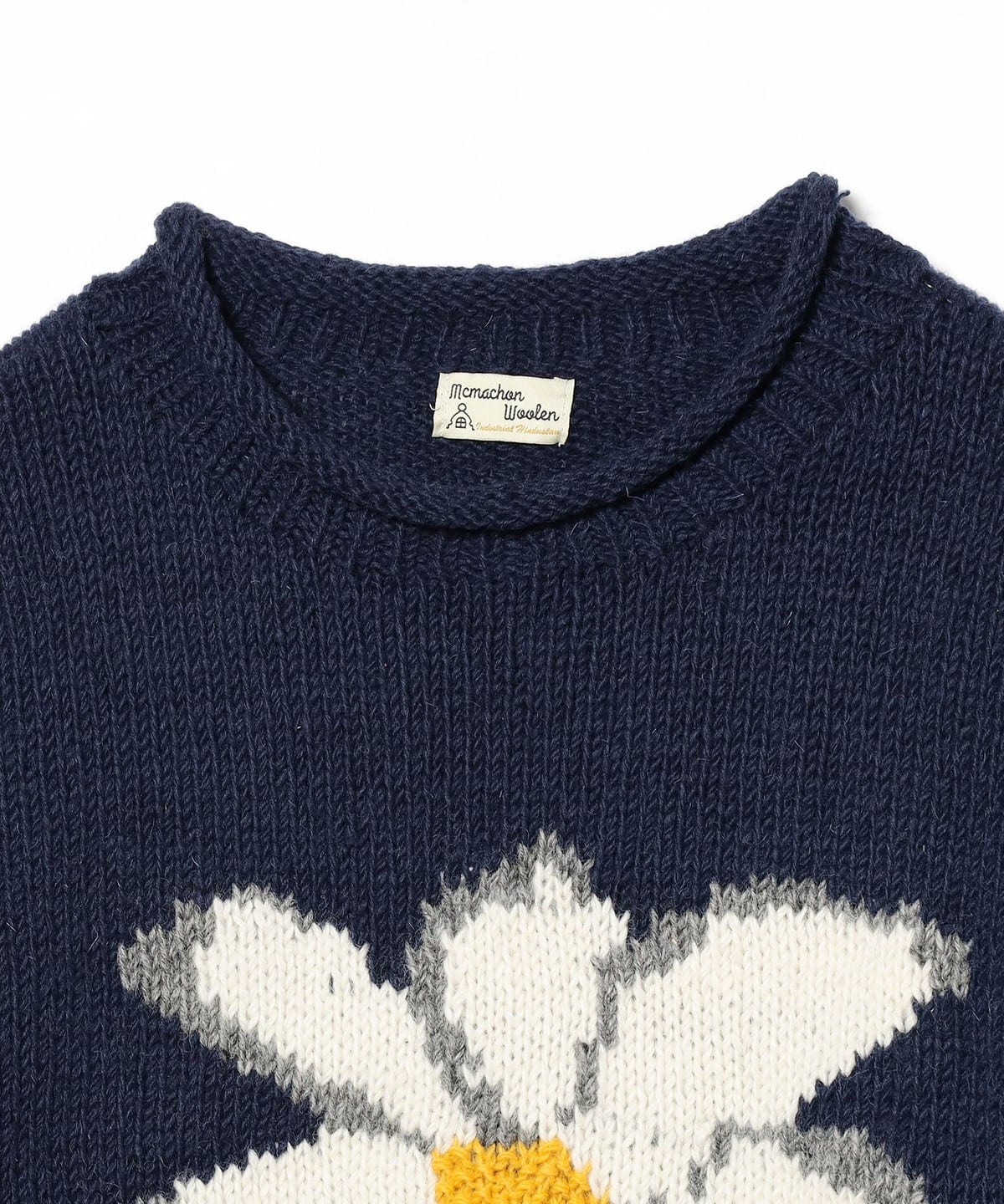 BEAMS（ビームス）MacMahon Knitting Mills / Roll Neck Knit - Flower
