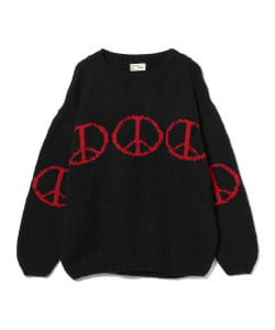 ▲MacMahon Knitting Mills / Crew Neck Knit - Line Peace