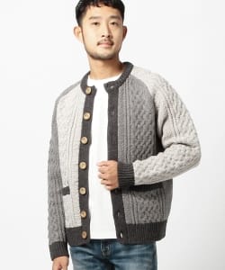 ▲【Begin掲載】BEAMS / ストレッチアランカーディガン