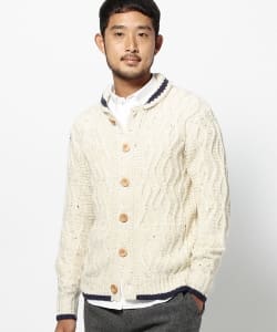 ▲BEAMS / 2トーンショールカーディガン