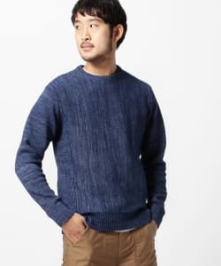 ▲BEAMS / サイドリブ クルーネックニット◇