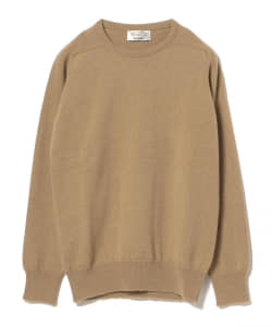 ▲WILLIAM LOCKIE × BEAMS PLUS / 別注 キャメル クルーニット
