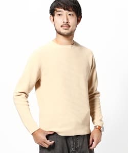 ▲BEAMS / コットン ワッフル ニット