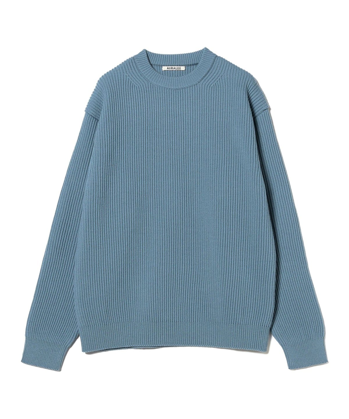 BEAMS AURALEE / French Merino Rib Knit P/O (tops knits BEAMS 