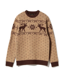 ▲BEAMS PLUS / ジャカードニット