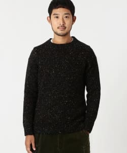 ▲BEAMS / ネップ クルーネック ニット