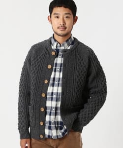 ▲BEAMS / ストレッチ アランカーディガン 17AW