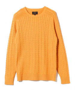 ▲BEAMS PLUS / ケーブルクルーネックニット