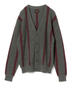 ▲BEAMS PLUS / ストライプ ニット カーディガン