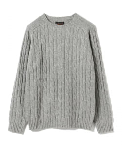 ▲BEAMS PLUS / ケーブル クルーネック ニット
