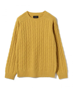 ▲BEAMS PLUS / ケーブル クルーネック ニット