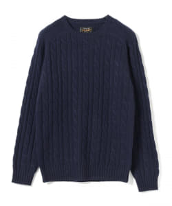 ▲BEAMS PLUS / ケーブル クルーネック ニット