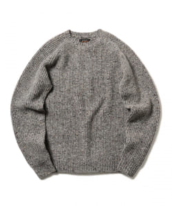 ▲BEAMS PLUS / ローゲージ ネップ クルーネック ニット