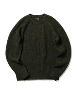 ▲BEAMS PLUS / ローゲージ ネップ クルーネック ニット