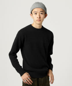 ▲BEAMS / カシミヤ ケーブル クルーネック ニット