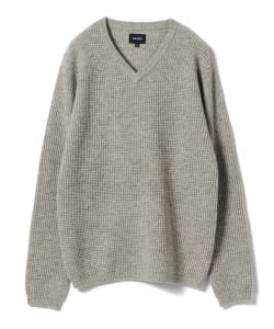 ▲BEAMS / ウールワッフル Vネック ニット