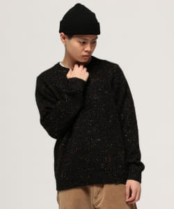 ▲BEAMS / イタリアンネップ クルーネック ニット