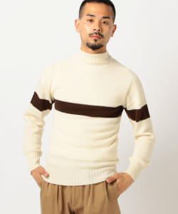 ▲KAPTAIN SUNSHINE × BEAMS PLUS / 別注 シームレス ネイヴァル セーター	