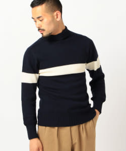 ▲KAPTAIN SUNSHINE × BEAMS PLUS / 別注 シームレス ネイヴァル セーター	