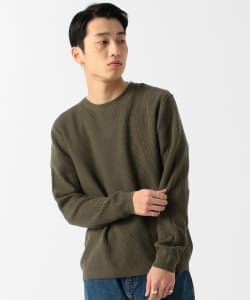 ▲BEAMS / ライトワッフル クルーネックニット