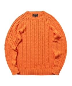 ▲BEAMS PLUS / ケーブル クルー ニット 5G