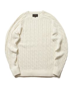 ▲BEAMS PLUS / ケーブル クルー ニット 5G