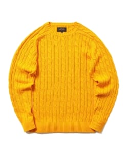 ▲BEAMS PLUS / ケーブル クルー ニット 5G