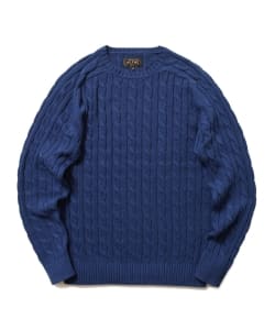▲BEAMS PLUS / ケーブル クルー ニット 5G