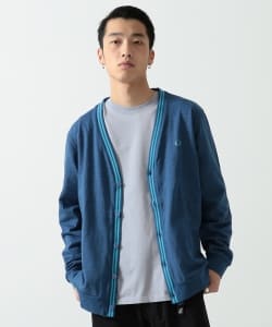 ▲FRED PERRY × BEAMS / 別注 インディゴ カノコ カーディガン
