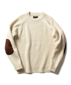 ▲BEAMS PLUS / 5ゲージ リブ クルーニット