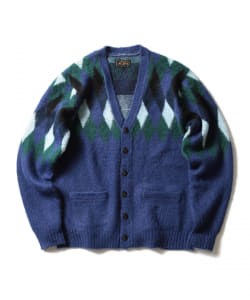 ▲BEAMS PLUS / ダイヤモンドパターン カーデガン