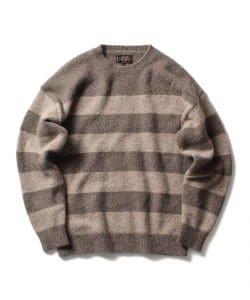 ▲BEAMS PLUS / ボーダークルーニット