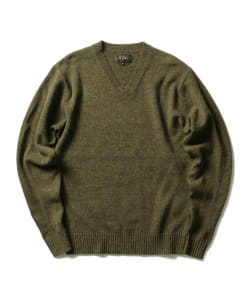 ▲BEAMS PLUS / 7ゲージ Vネックニット